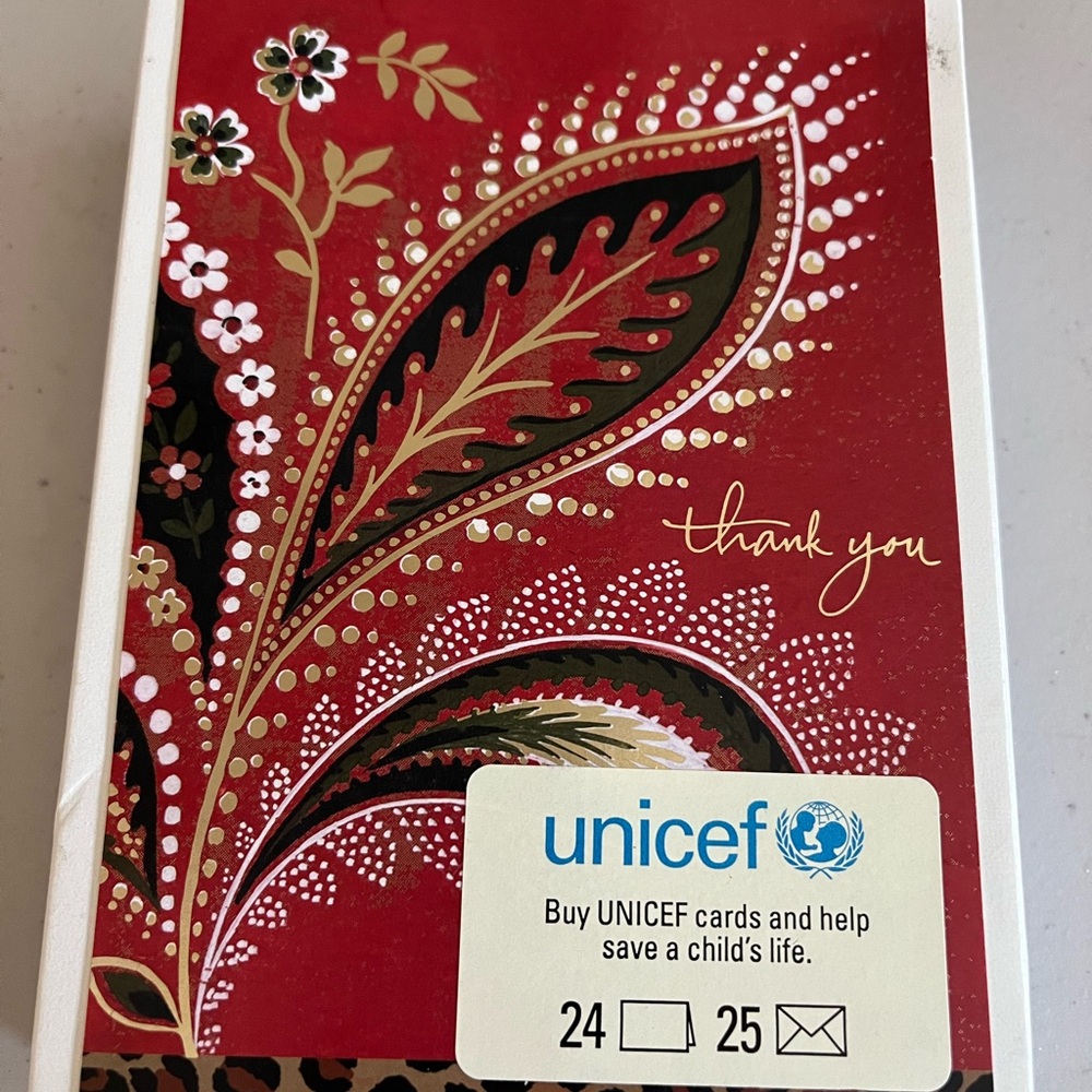 Vintage 24 thank you cards over 59 years old. Great condition. UNICEF /hallmark